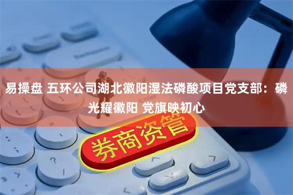 易操盘 五环公司湖北徽阳湿法磷酸项目党支部：磷光耀徽阳 党旗映初心